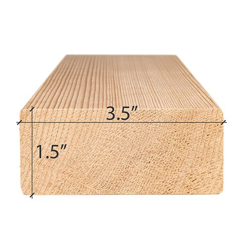 ProSaunas CEDAR 2X4 VG S4SEE | Sauna Wood, Vertical Grain, Clear Grade A+, Smooth 4 Sides Eased Edges, Bench Material -  product_vendor - Peak Primal Wellness