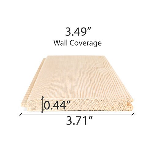 ProSaunas HEMLOCK 1/2X4 VG T&G V2E | Sauna Wood, Vertical Grain, Clear Grade A+, Tongue & Groove, V - Joint on 2 Edges of the Smooth Face, Wall Material -  product_vendor - Peak Primal Wellness