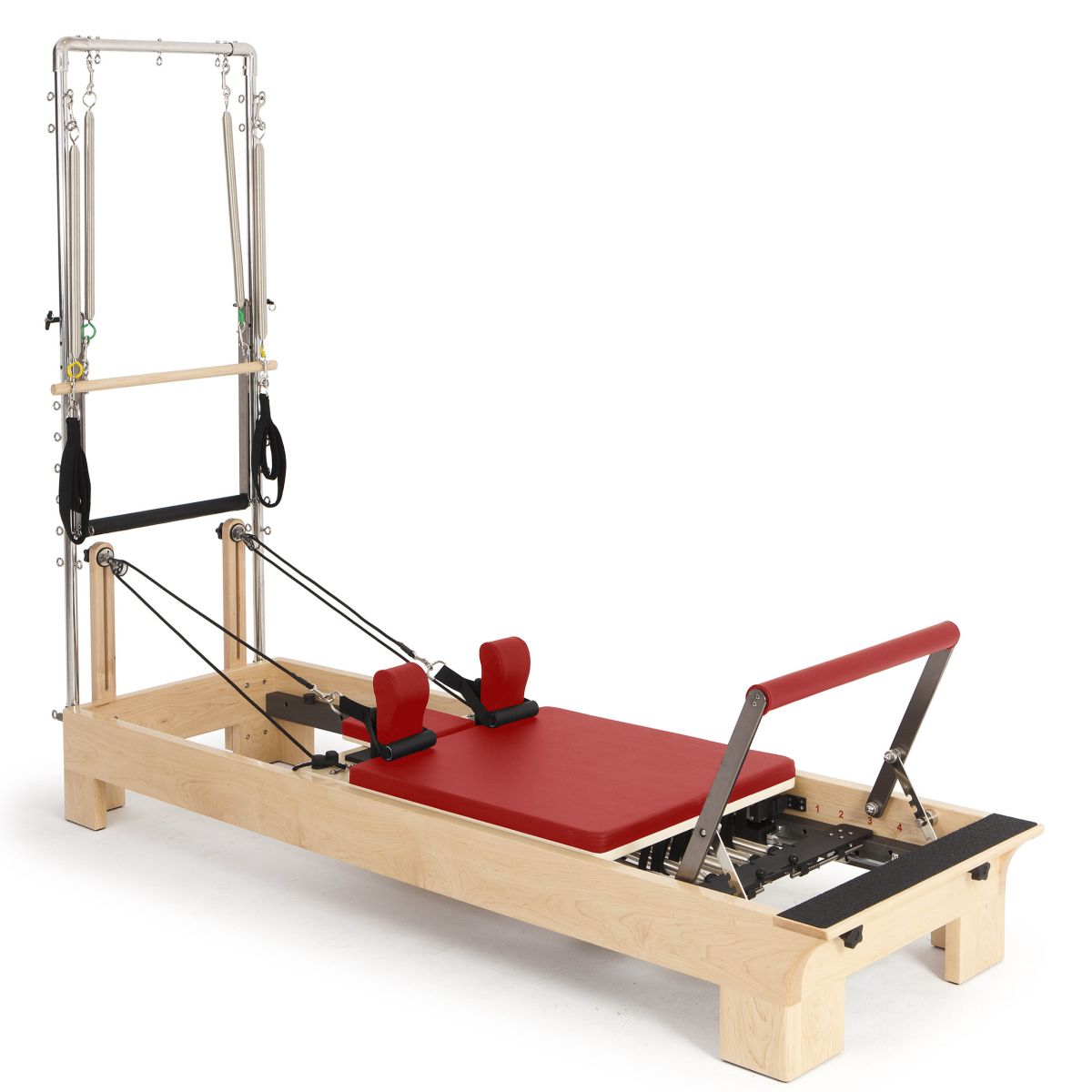 Elina Pilates Wood Reformer with Tower - Thumbnail 5