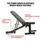 XMark Power Series Adjustable Dumbbell Weight Bench -  product_vendor - Peak Primal Wellness