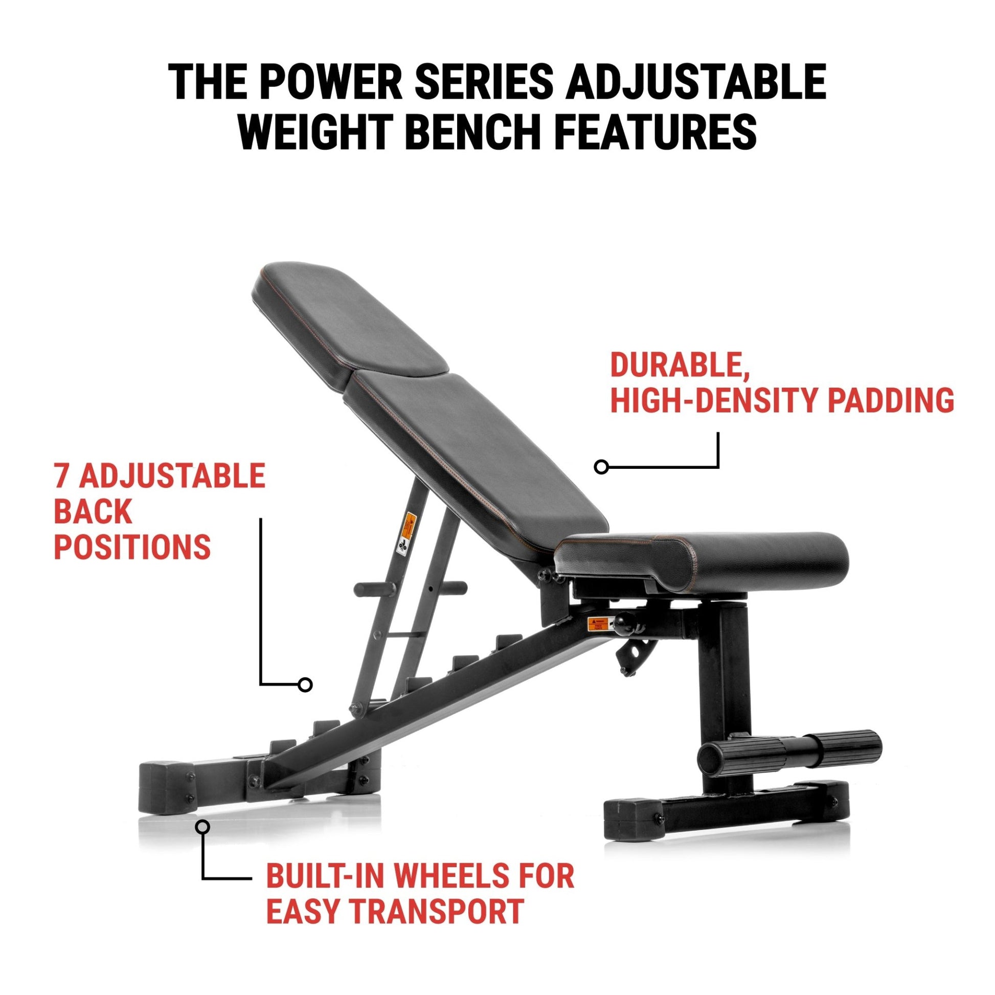 XMark Power Series Adjustable Dumbbell Weight Bench -  product_vendor - Peak Primal Wellness