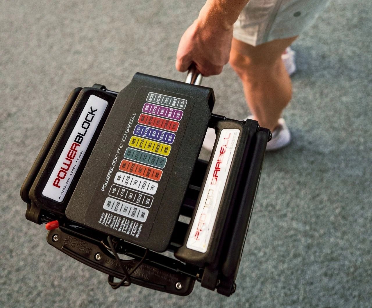 PowerBlock Pro 100 EXP EZ Curl Barbell -  product_vendor - Peak Primal Wellness