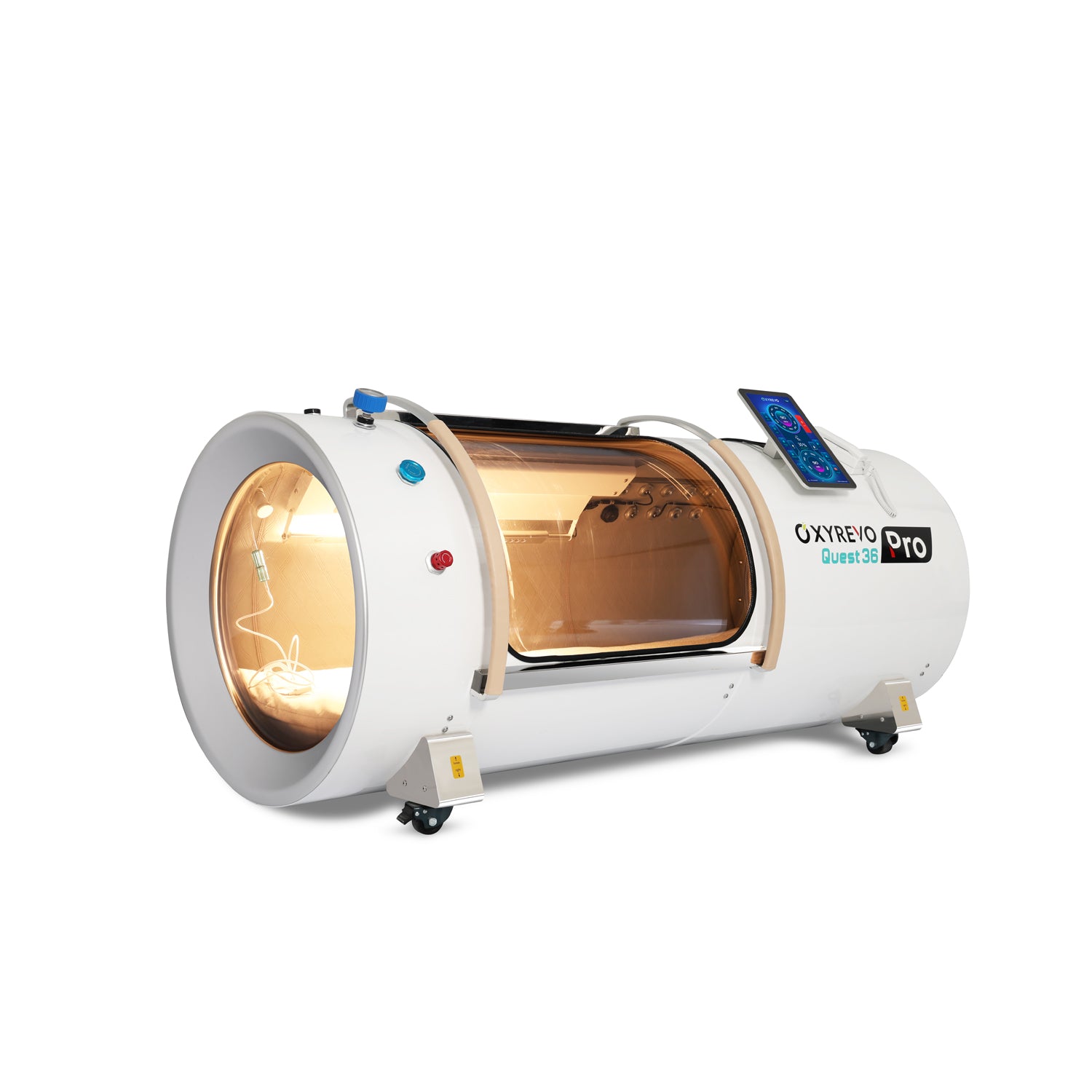OxyRevo Quest36 Pro 2.0 ATA Hard Shell Lying Hyperbaric Oxygen Chamber -  product_vendor - Peak Primal Wellness