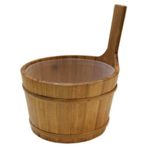 ProSaunas Spruce Sauna Bucket | Traditional 1 - Gal Spruce Sauna Bucket w/ Upright Handle -  product_vendor - Peak Primal Wellness