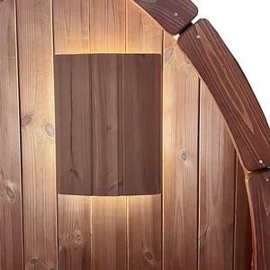 SaunaLife E6 Sconce+ LED Light Set - Dimmable Outdoor Sauna Fixtures with Thermo-Aspen Wood