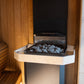 Saunum Safety Rail - Durable Bentwood Birch Plywood with Stainless Steel Frame for Sauna Protection