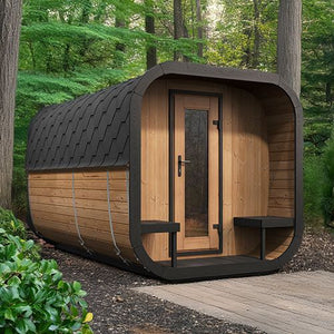 SaunaLife Cube-Series CL12GCP 8 Person Outdoor Cube Sauna Kit