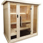 SaunaLife Xperience-Series Model X6 Indoor Sauna with Glass Front & Wi-Fi Lighting