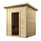 SaunaLife G2 Outdoor Sauna - Durable 1.65" Thick Spruce, Versatile Heating, DIY Installation