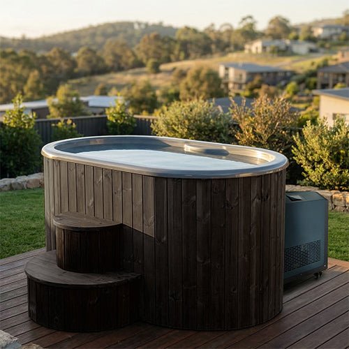 SaunaLife Model S2BC Hot / Cold Immersion Therapy | 2 - Person Tub & Combination Water Chiller/Heater, Black -  product_vendor - Peak Primal Wellness
