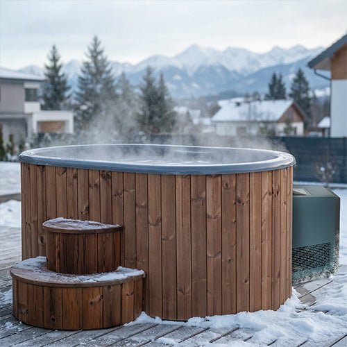 SaunaLife Model S2NC Hot / Cold Immersion Therapy | 2 - Person Tub & Combination Water Chiller/Heater, Natural -  product_vendor - Peak Primal Wellness