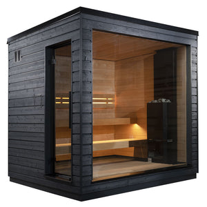 SaunaLife G6 5 Person Outdoor Traditional Sauna with Bluetooth, LED Lighting & Insulated Windows -  product_vendor - Peak Primal Wellness