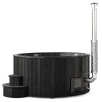 SaunaLife Model S6B - Soak - Series Home Wood - Burning Hot Tub, Black, Up to 7 Persons -  product_vendor - Peak Primal Wellness
