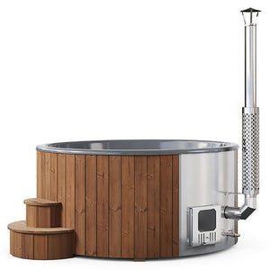 SaunaLife Model S6N - Soak - Series Home Wood - Burning Hot Tub, Natural, Up to 7 Persons -  product_vendor - Peak Primal Wellness
