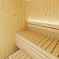 SaunaLife Xperience X2 Indoor 2-Person Sauna with Aspen Benches & Dimmable LED Lighting