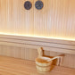 SaunaLife Accessory Package 3 - Wooden Bucket, Ladle, Thermometer & Hygrometer Set