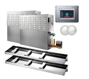 Mr.Steam CX 40kW Steam Generator System with powerful stainless steel construction, ideal for large rooms, ensuring energy efficiency and luxurious steam experience.