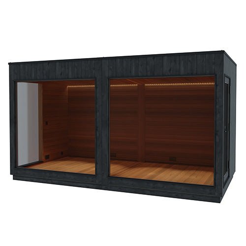 ThermaSol Nordic Misty Lounge XL 2 - Entrance | Outdoor XL Sauna Lounge for Nordic Misty Sauna Cabin, 2 Entrances -  product_vendor - Peak Primal Wellness