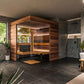 ThermaSol Astra 4 Person Indoor Traditional Sauna Kit with Semi - Panoramic Glass -  product_vendor - Peak Primal Wellness