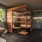ThermaSol Astra 4 Person Indoor Traditional Sauna Kit with Semi - Panoramic Glass -  product_vendor - Peak Primal Wellness