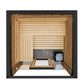 ThermaSol Fortis 4 Person Outdoor Traditional Sauna Cabin with Eave & Tinted Glass -  product_vendor - Peak Primal Wellness