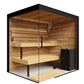 ThermaSol Lumaria 5 Person Indoor Traditional Sauna Kit with Panoramic Glass -  product_vendor - Peak Primal Wellness