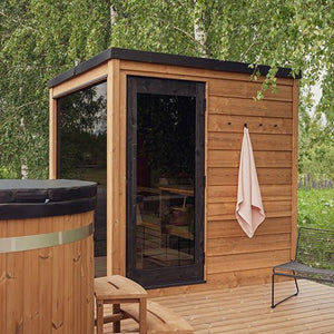 ThermaSol Nordic Dawn 4 Person Outdoor Traditional Pine Sauna Cabin -  product_vendor - Peak Primal Wellness