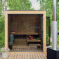 ThermaSol Nordic Dawn 4 Person Outdoor Traditional Pine Sauna Cabin -  product_vendor - Peak Primal Wellness