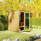 ThermaSol Spectra 4 Person Outdoor Traditional Sauna Cabin with Tinted Glass Front -  product_vendor - Peak Primal Wellness