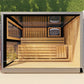 ThermaSol Vera 3 Person Outdoor Traditional Sauna Cabin with Tinted Glass -  product_vendor - Peak Primal Wellness