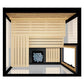 ThermaSol Vue 4 Person Outdoor Traditional Sauna Cabin with Mirrored Glass -  product_vendor - Peak Primal Wellness