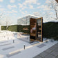 ThermaSol Vue 4 Person Outdoor Traditional Sauna Cabin with Mirrored Glass -  product_vendor - Peak Primal Wellness