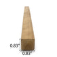 ProSaunas THERMO - ASPEN 1X1 (21mm x 21mm) S4SEE SHP | Sauna Wood, Smooth 4 Sides Eased Edges, Moulding, SHP Profile -  product_vendor - Peak Primal Wellness