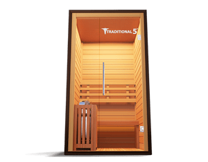 Medical Breakthrough Traditional 5 V2A: Traditional 2 Person Sauna - Premium Hemlock Wood, Rapid Heating, AUX Player -  product_vendor - Peak Primal Wellness