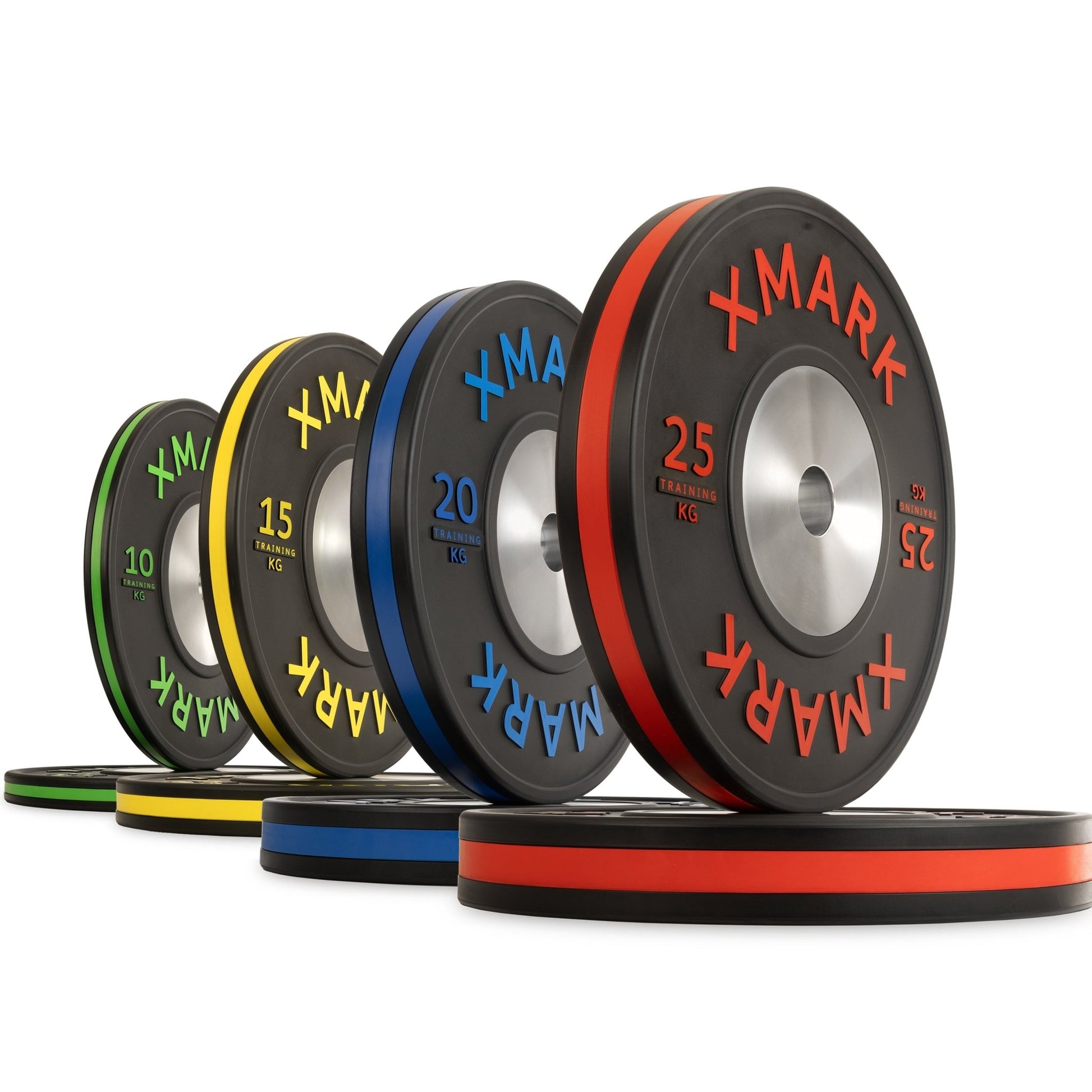 XMark Striped Premium IWF Training Bumper Plates (KG) Pairs and Sets -  product_vendor - Peak Primal Wellness