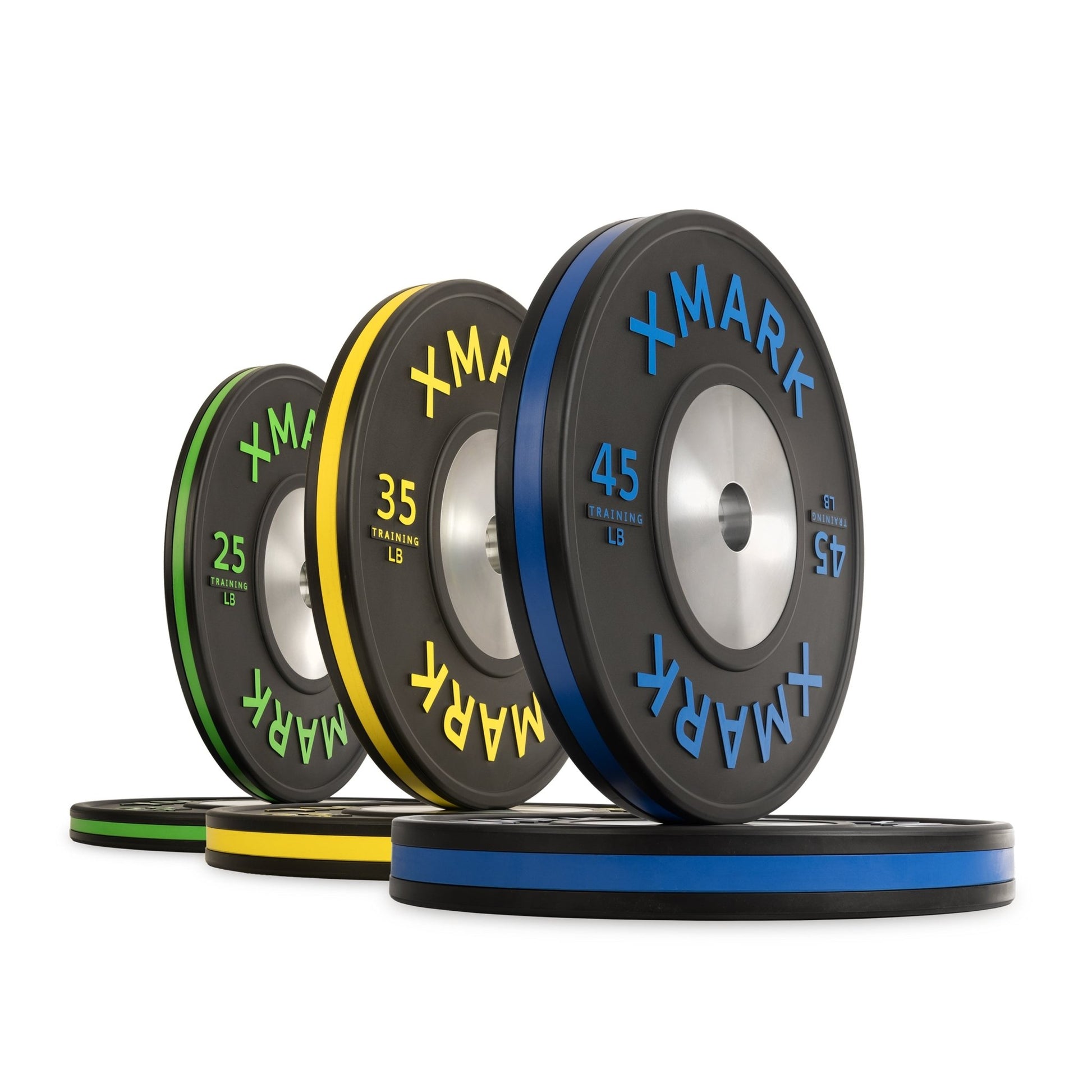 XMark Striped Premium IWF Training Bumper Plates (LB) Pairs and Sets -  product_vendor - Peak Primal Wellness