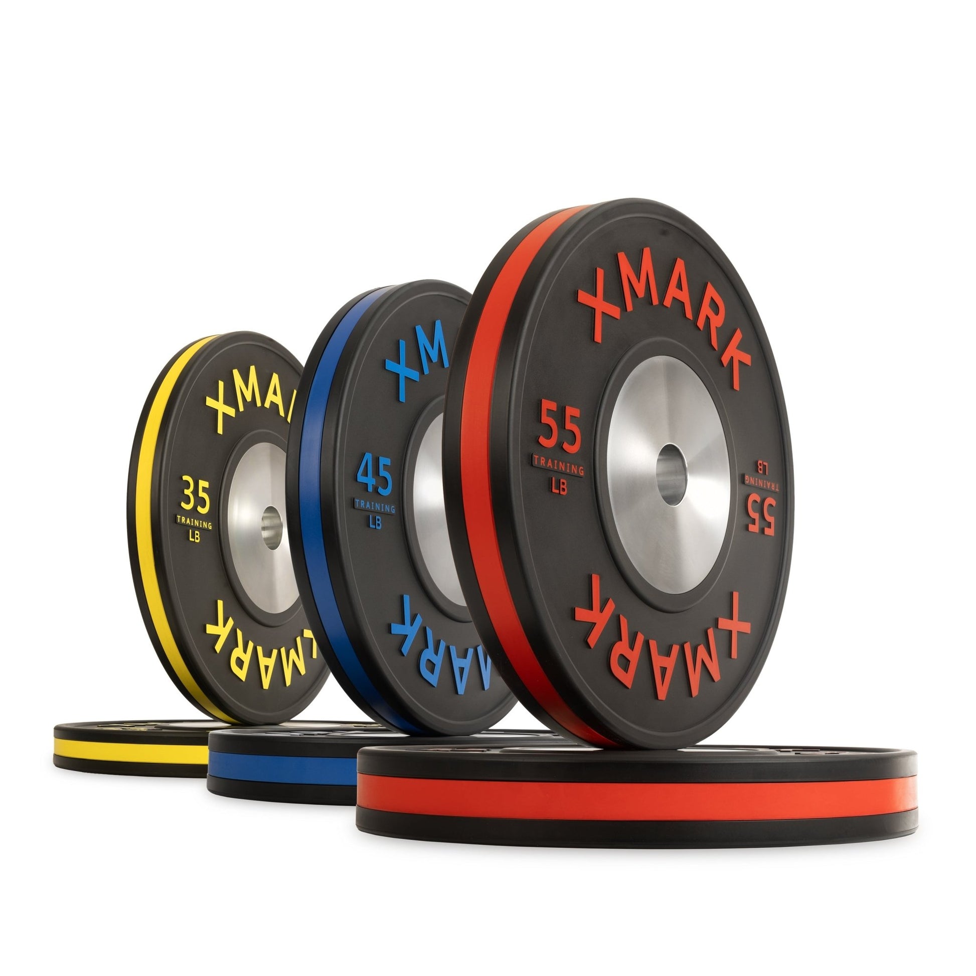 XMark Striped Premium IWF Training Bumper Plates (LB) Pairs and Sets -  product_vendor - Peak Primal Wellness