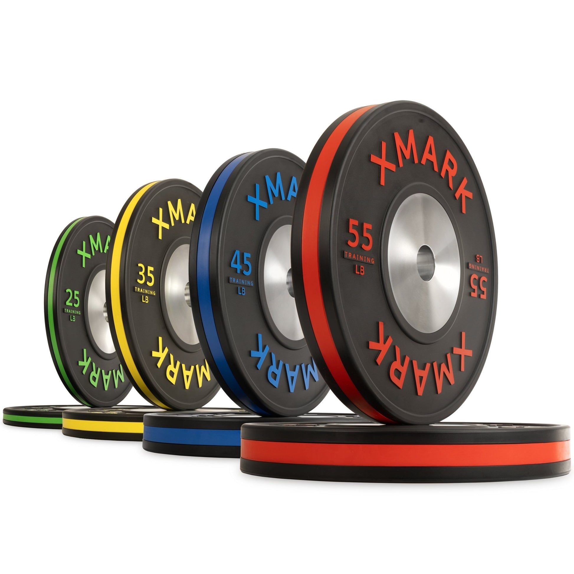 XMark Striped Premium IWF Training Bumper Plates (LB) Pairs and Sets -  product_vendor - Peak Primal Wellness