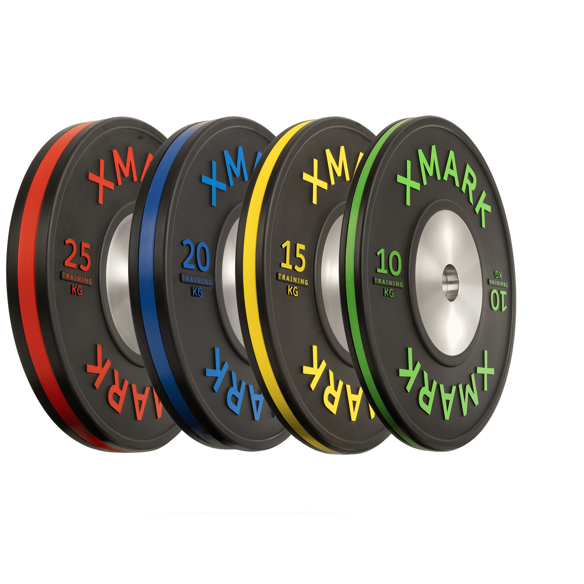 XMark Striped Premium IWF Training Bumper Plates (KG) Pairs and Sets -  product_vendor - Peak Primal Wellness