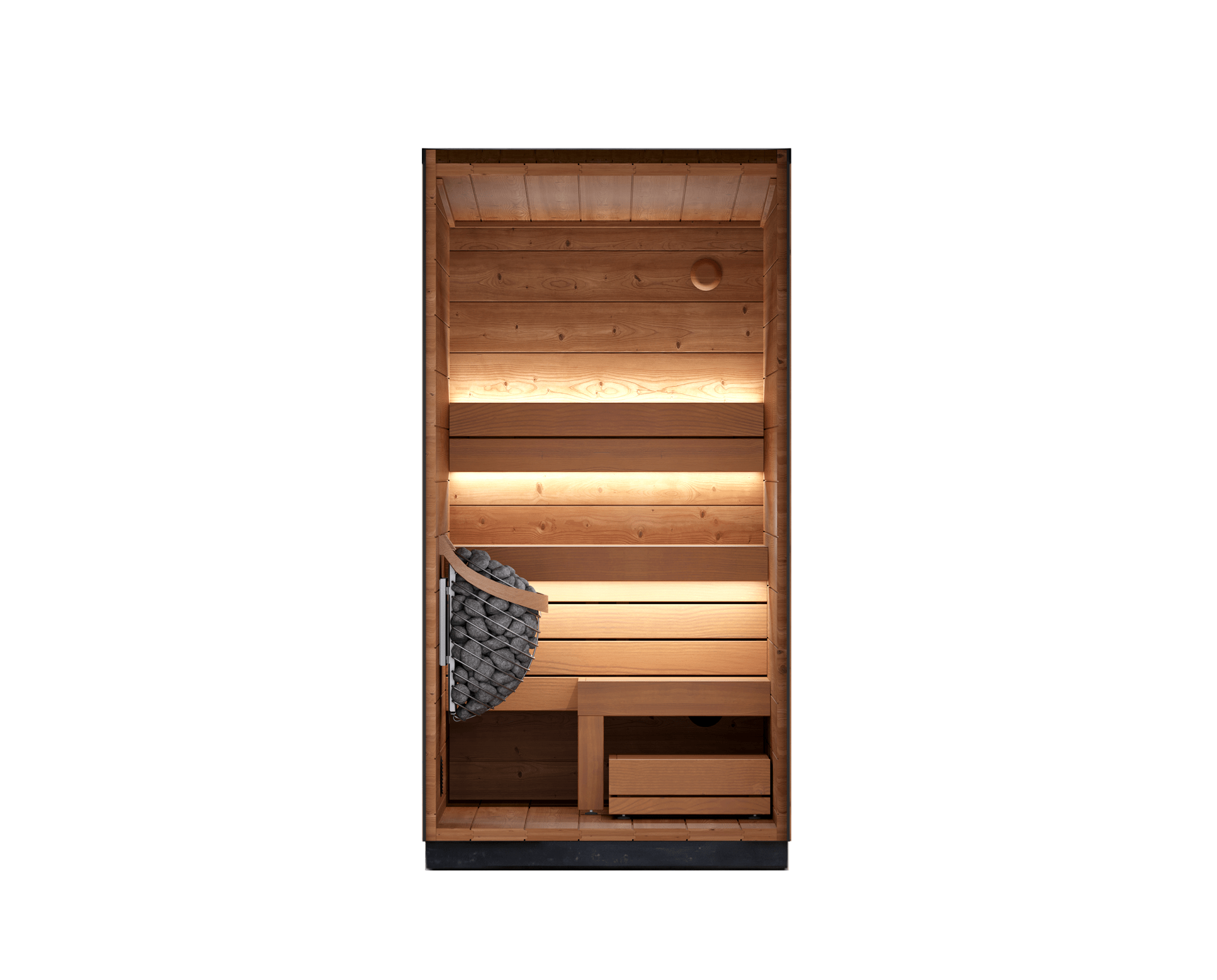Leil Saunas Viva 120 - 1 Person Outdoor Sauna Kit -  product_vendor - Peak Primal Wellness