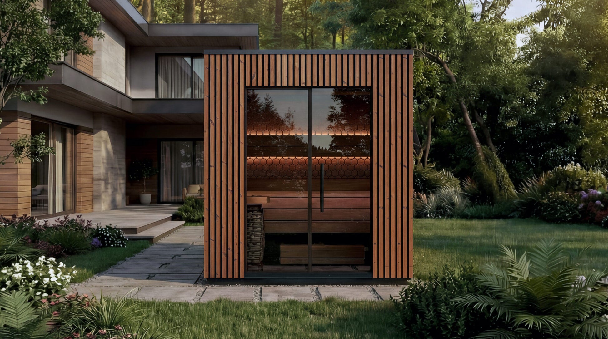 Leil Saunas Viva 210 - 4 Person Outdoor Sauna Kit -  product_vendor - Peak Primal Wellness