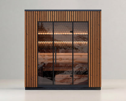 Leil Saunas Viva 250 - 4 Person Outdoor Sauna Kit -  product_vendor - Peak Primal Wellness
