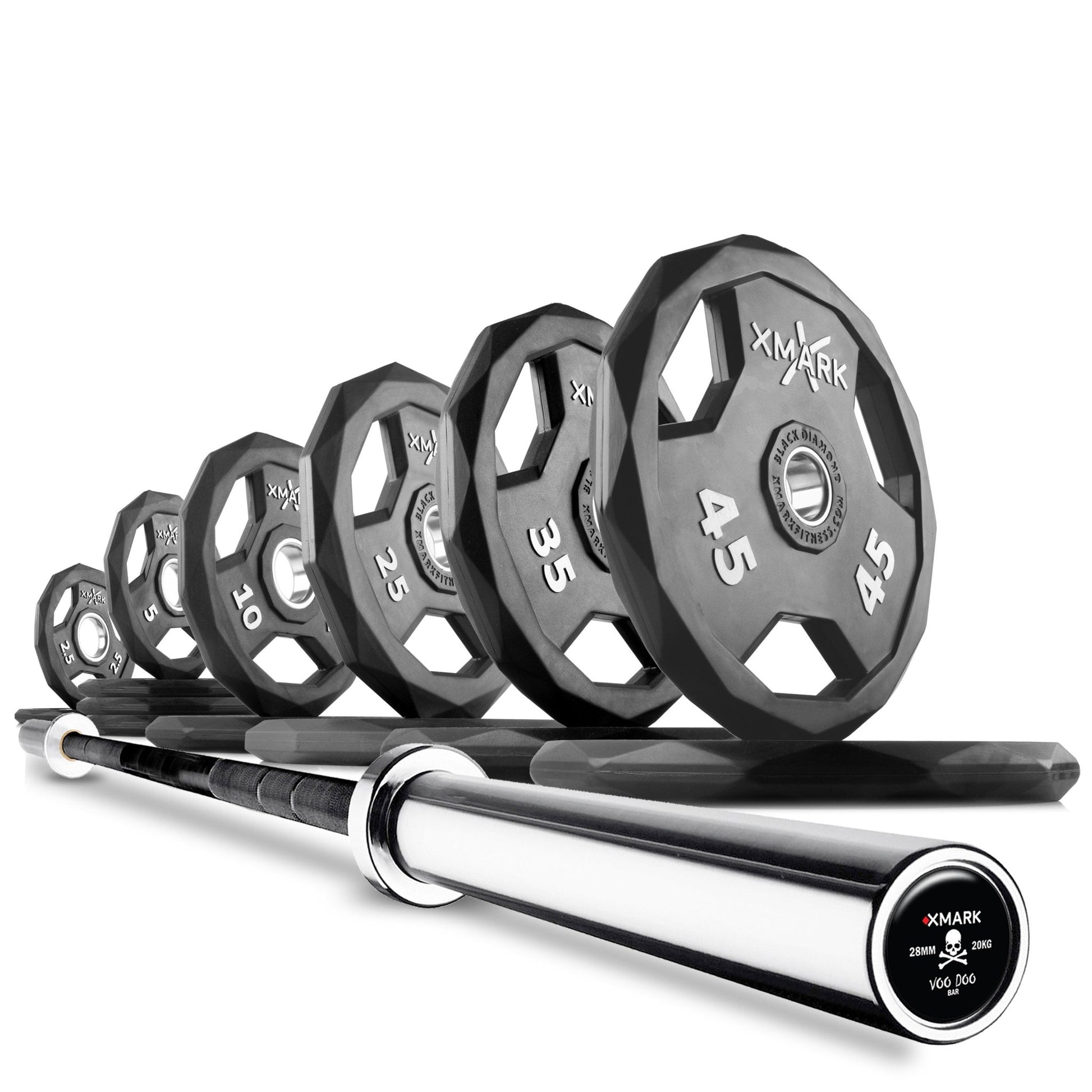 XMark Black Diamond® Olympic Weight Plates and Olympic Barbell Sets -  product_vendor - Peak Primal Wellness