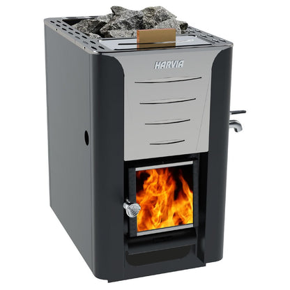 Harvia Pro 20 ES Pro Series ES, 24.1kW, Wood Sauna Stove with Water Tank -  product_vendor - Peak Primal Wellness