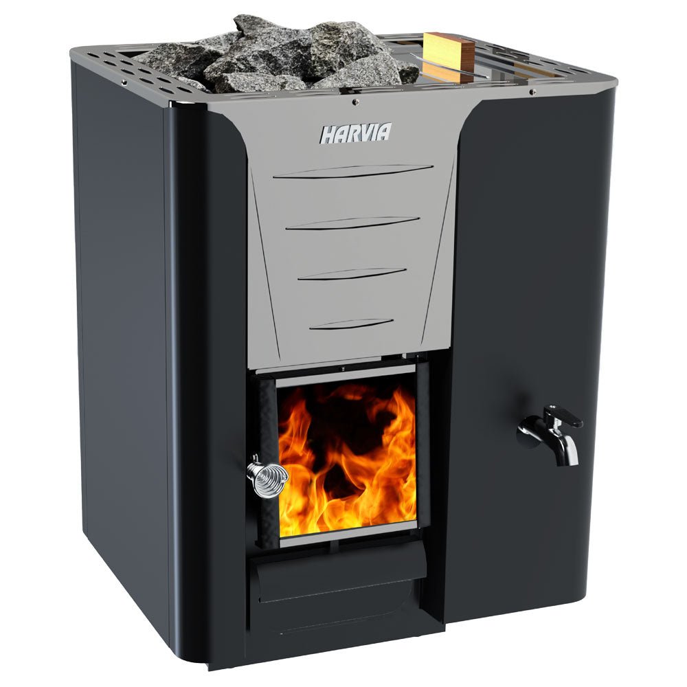 Harvia Pro 20 RS Pro Series, 24.1kW, Sauna Wood Stove with Water Tank -  product_vendor - Peak Primal Wellness