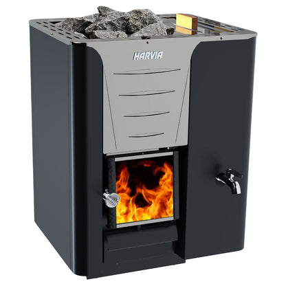 Harvia Pro 20 RS Pro Series, 24.1kW, Sauna Wood Stove with Water Tank -  product_vendor - Peak Primal Wellness