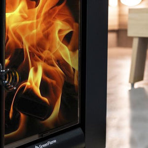 Harvia GreenFlame Series Wood Stove Sauna Heater with Water Tank