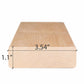 ProSaunas ALDER 2X4 (28mm x 90mm) S4SEE SHP | Sauna Wood, Smooth 4 Sides Eased Edges, SHP Profile, Bench Material -  product_vendor - Peak Primal Wellness