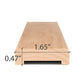 ProSaunas ALDER 1X2 (12mm x 42mm) DOOR TRIM UK | Sauna Wood, Door Trim Casing, UK Profile -  product_vendor - Peak Primal Wellness