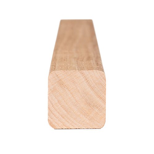 ProSaunas ALDER 1X1 (21mm x 21mm) S4SEE SHP | Sauna Wood, Smooth 4 Sides Eased Edges, Moulding, SHP Profile -  product_vendor - Peak Primal Wellness